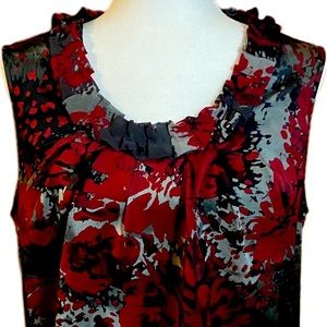 COPY - Red/gray sleeveless top
